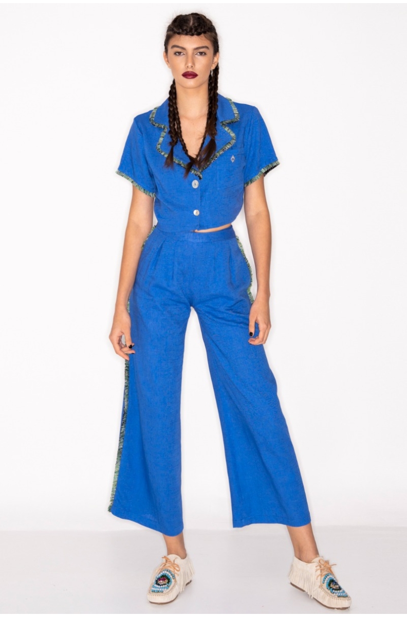 COBALT PANTS - Linen