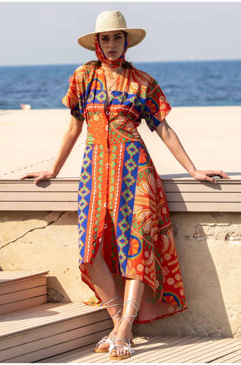 ANTHER ASYMMETRIC DRESS - Cotton