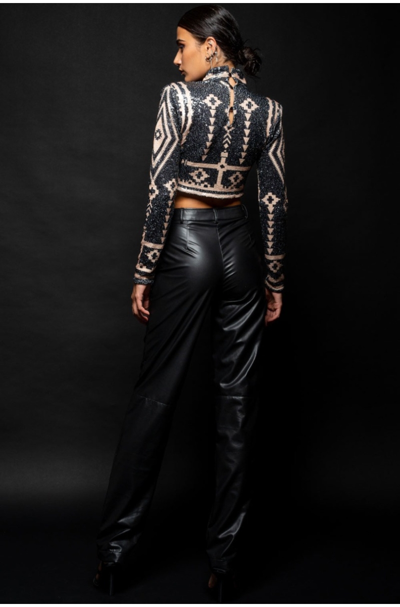 Lined leather deals pants
