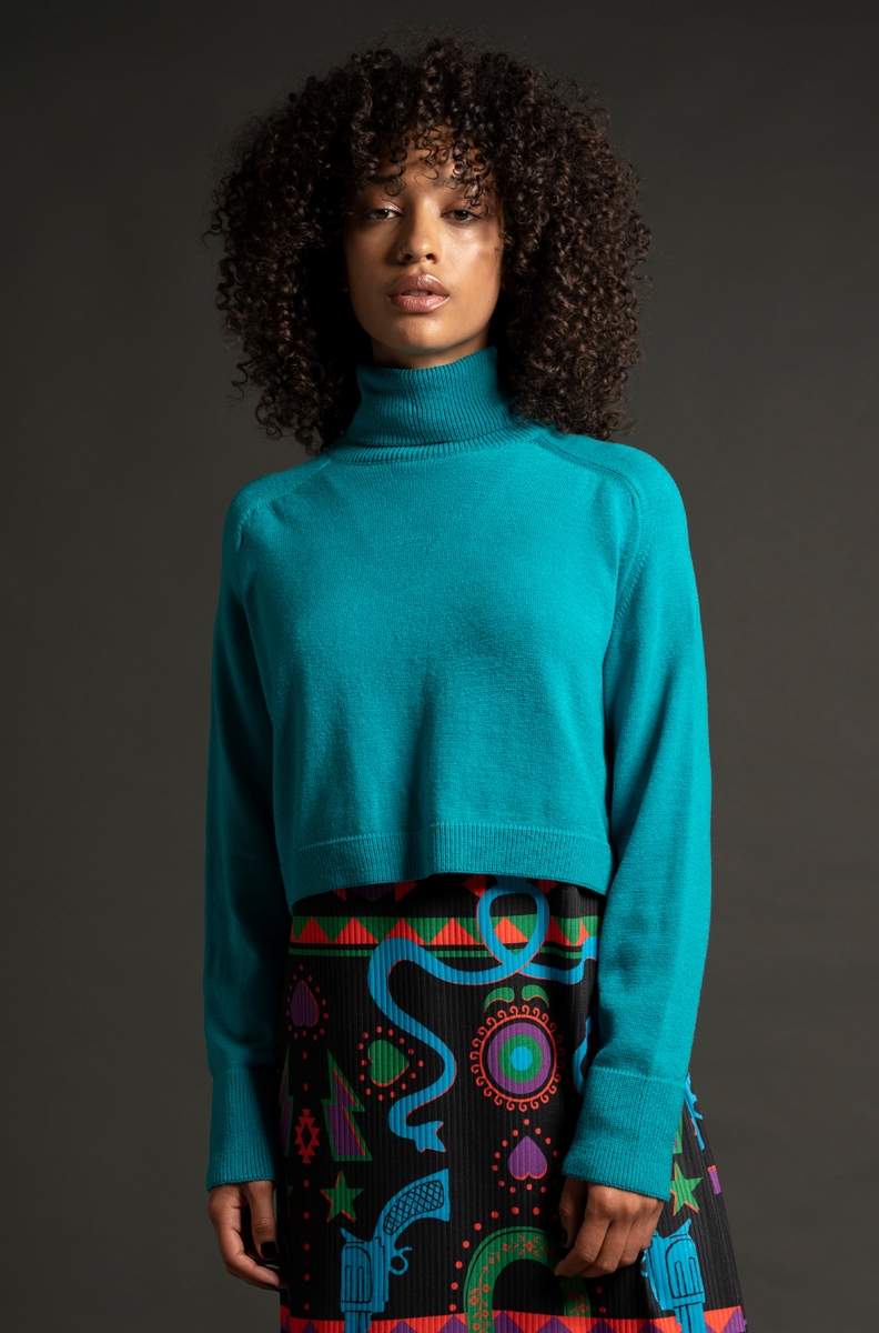 MUNCA CROPPED SWEATER-Knit