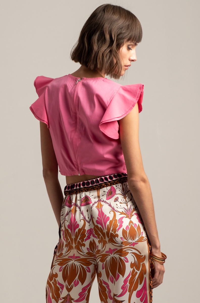 PETAL TOP-Popeline Cotton