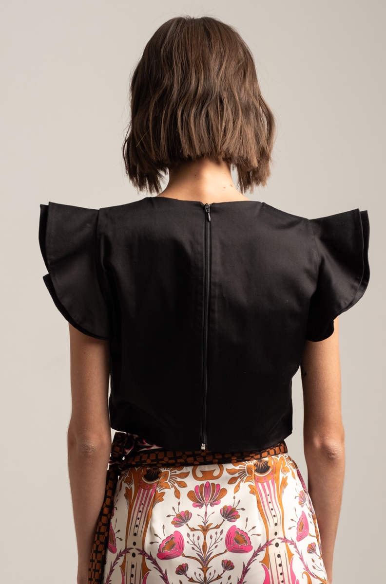 PETAL TOP-Popeline Cotton