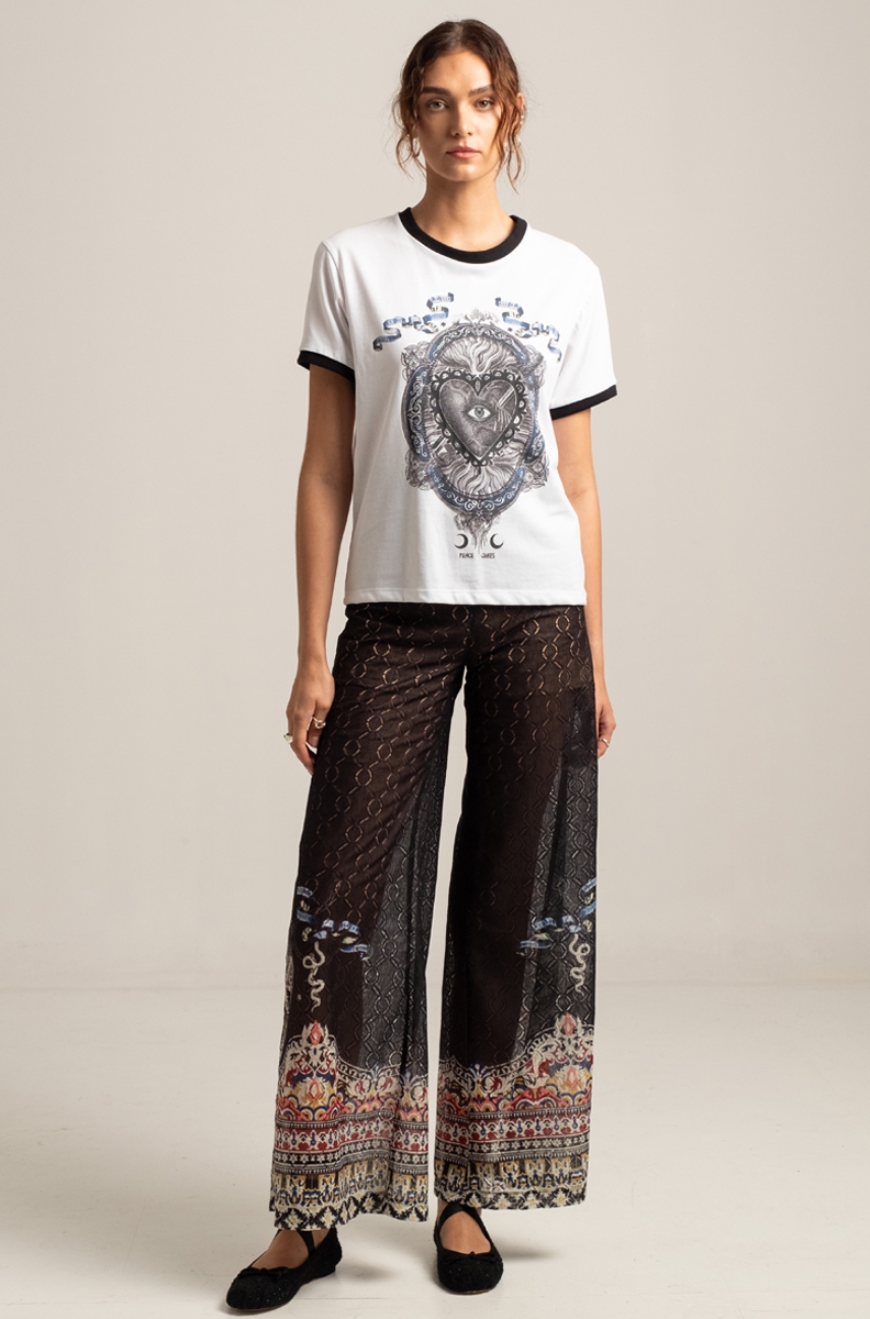 BRODERIE T-SHIRT-Cotton