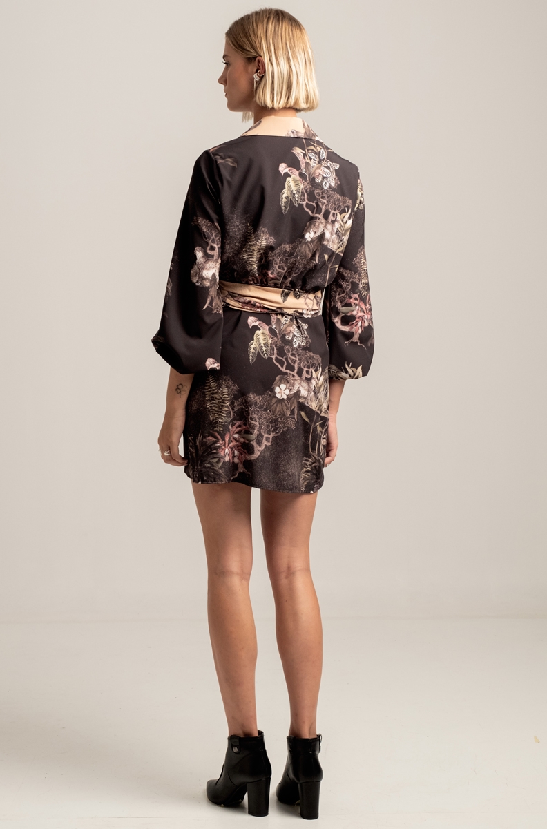 RELIC WRAP MINI DRESS
