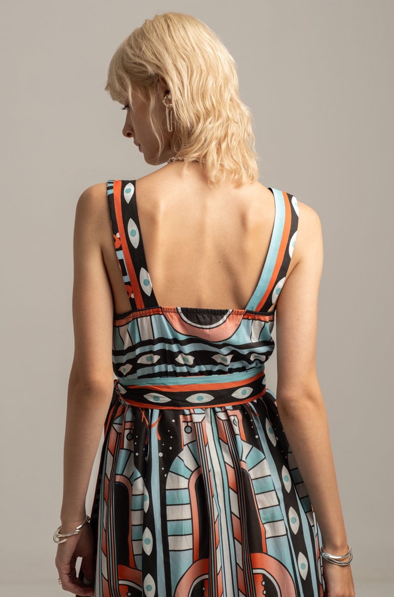 SYMMETRY LONG DRESS - Cotton