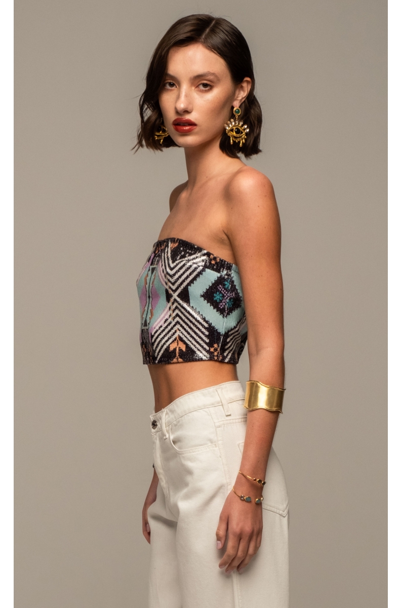 QUANTUM SEQUIN TOP