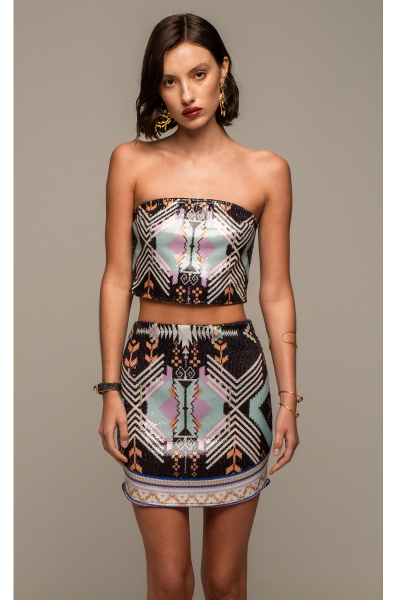 QUANTUM SEQUIN TOP