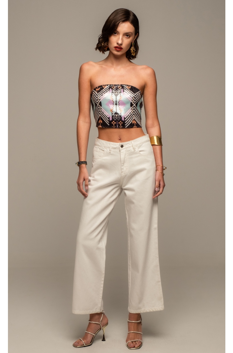 QUANTUM SEQUIN TOP