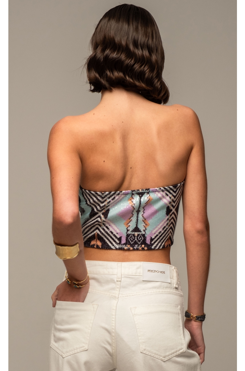 QUANTUM SEQUIN TOP