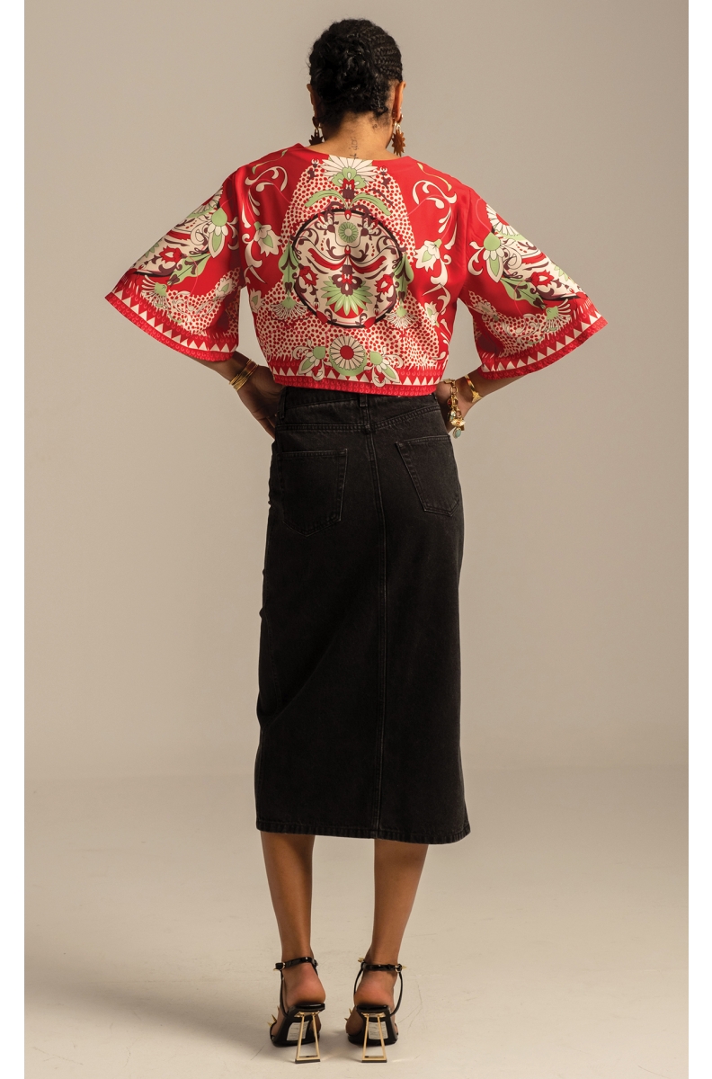 MANDALA CROP SHIRT