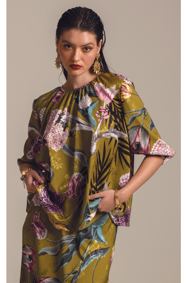 DAHLIA TOP - Jacquard