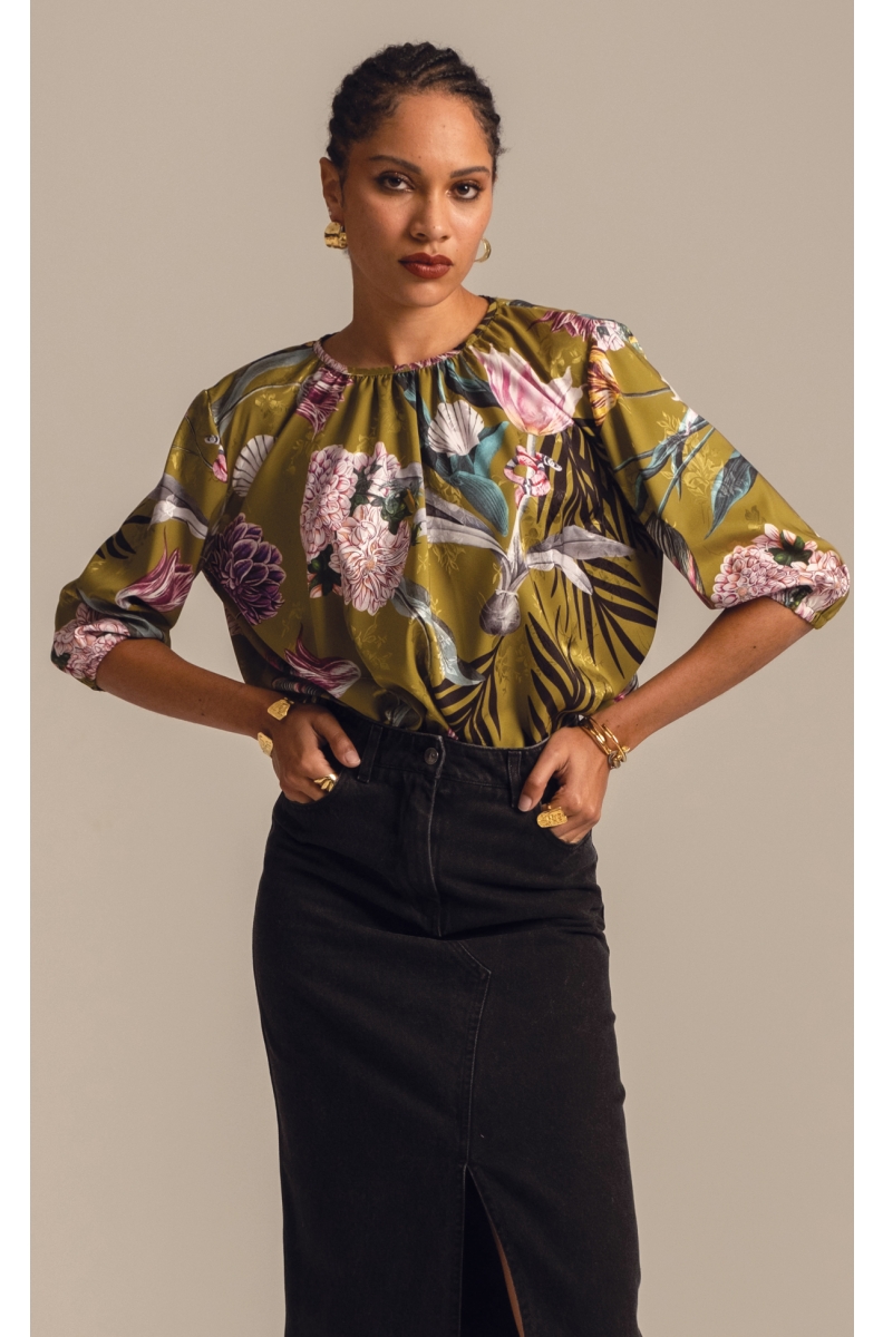 DAHLIA TOP - Jacquard