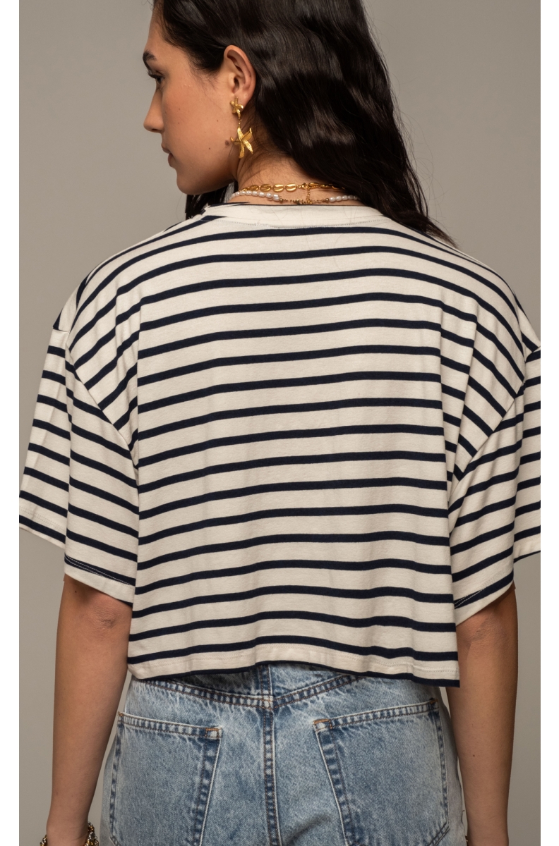 CRUISE CROP T-SHIRT - Viscose