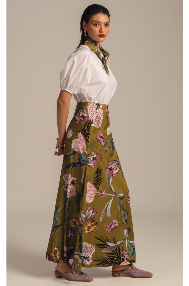 DAHLIA MAXI SKIRT - Jacquard