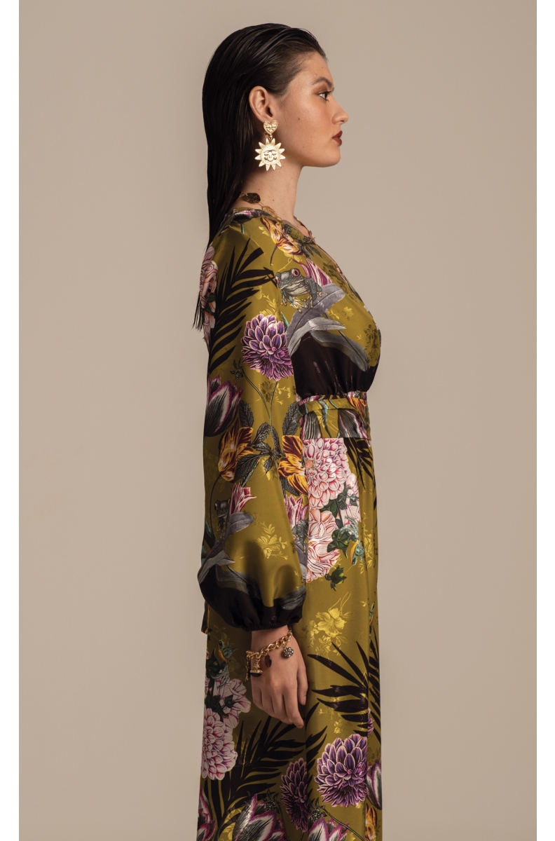 DAHLIA LONG DRESS - Jacquard