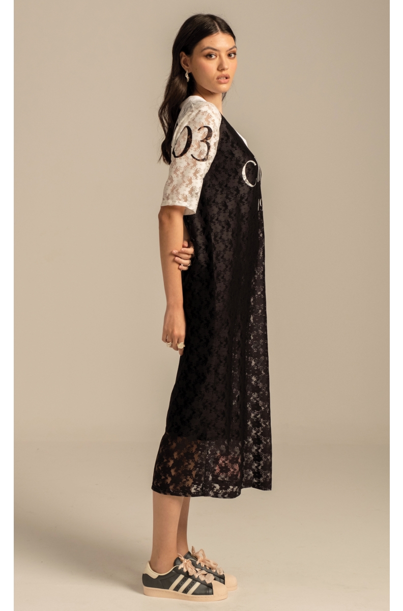 COSMOS LACE LONG DRESS