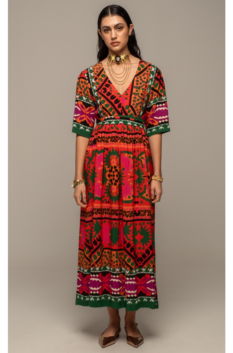 RAPTURE LONG DRESS - Viscose