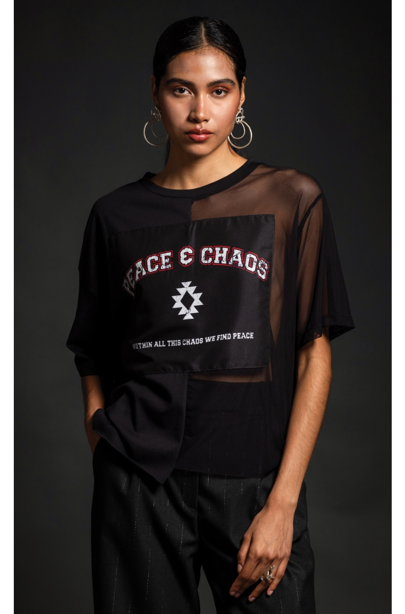 Peace and chaos t shirt deals