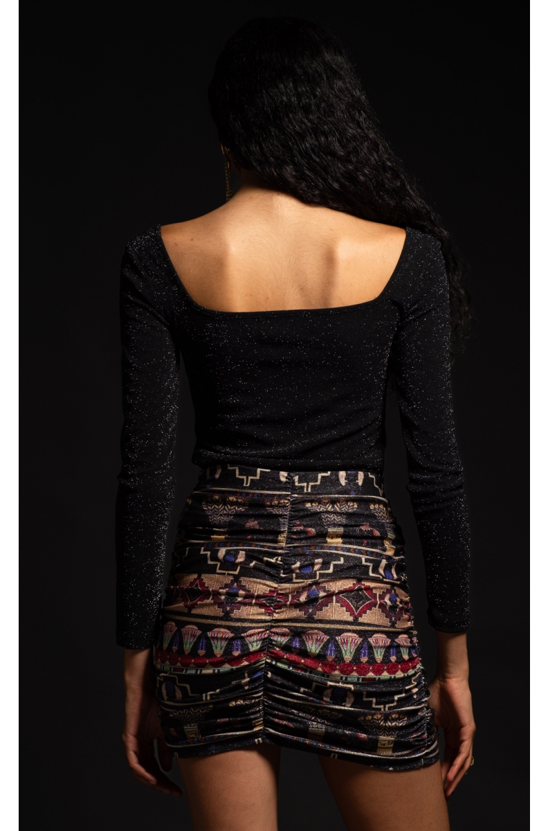STELLAR TWIST TOP - Lurex