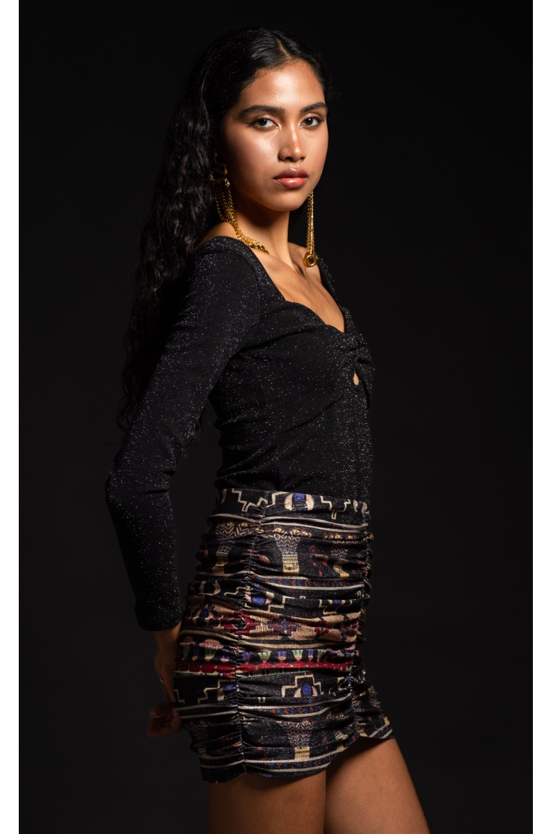 STELLAR TWIST TOP - Lurex