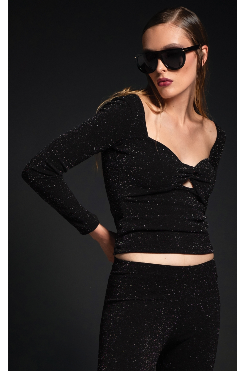 STELLAR TWIST TOP - Lurex