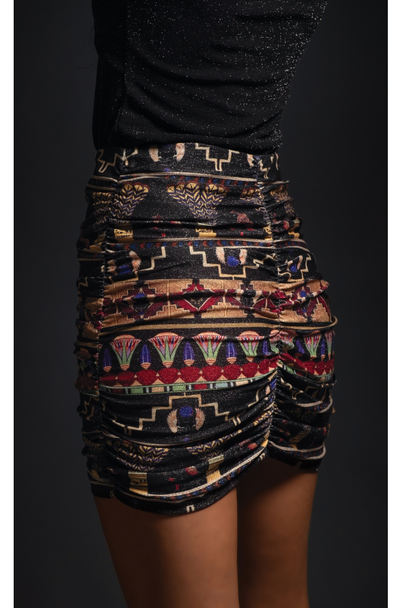 WORSHIP MINI SKIRT - Lurex