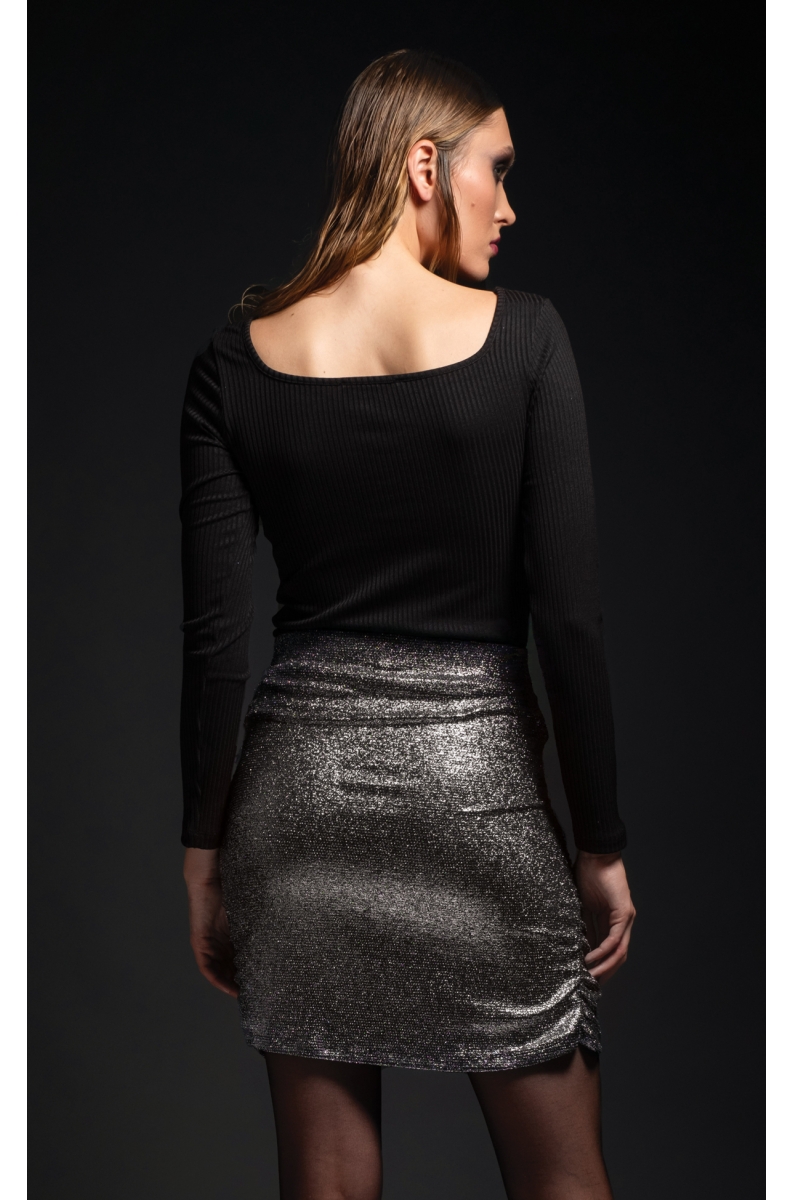 MOONSTONE MINI SKIRT - Silver