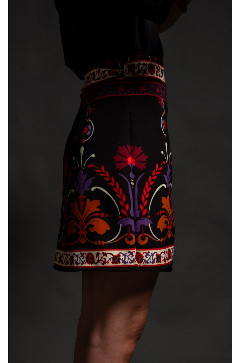 ROMANTICISM MINI WRAP SKIRT