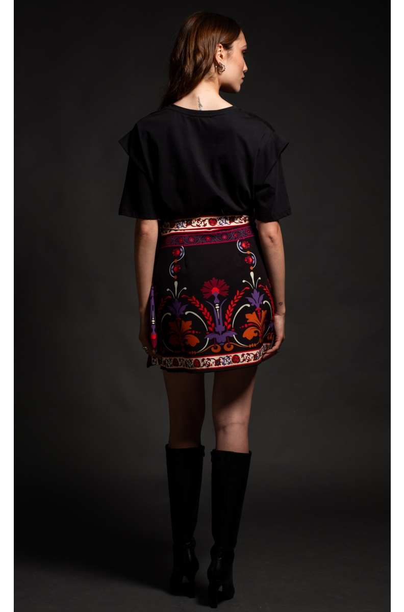 ROMANTICISM MINI WRAP SKIRT