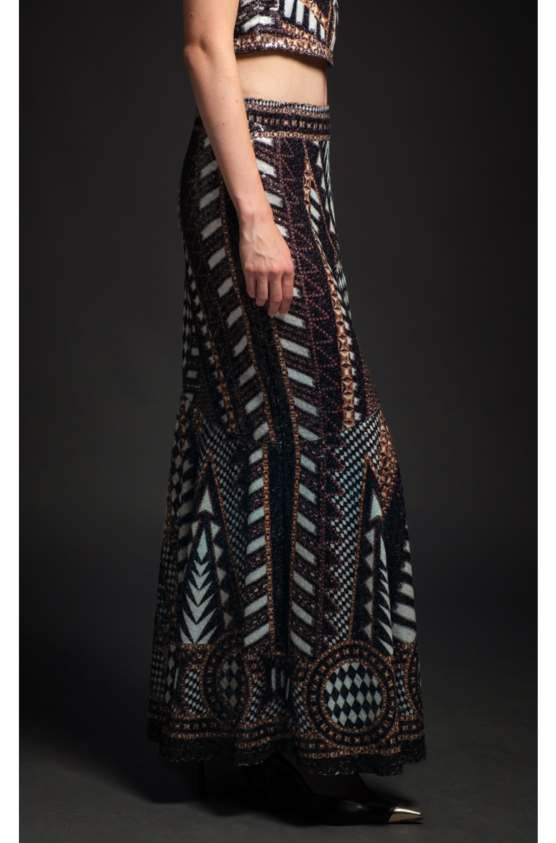 ABUNDANCE LONG SKIRT - Sequin