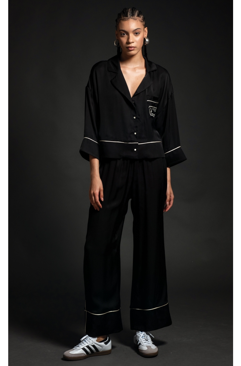 GLOSSY PANTS - Viscose