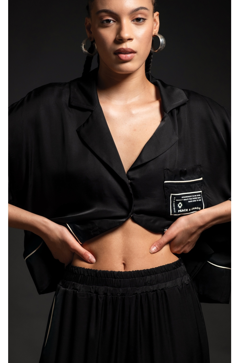 GLOSSY PANTS - Viscose