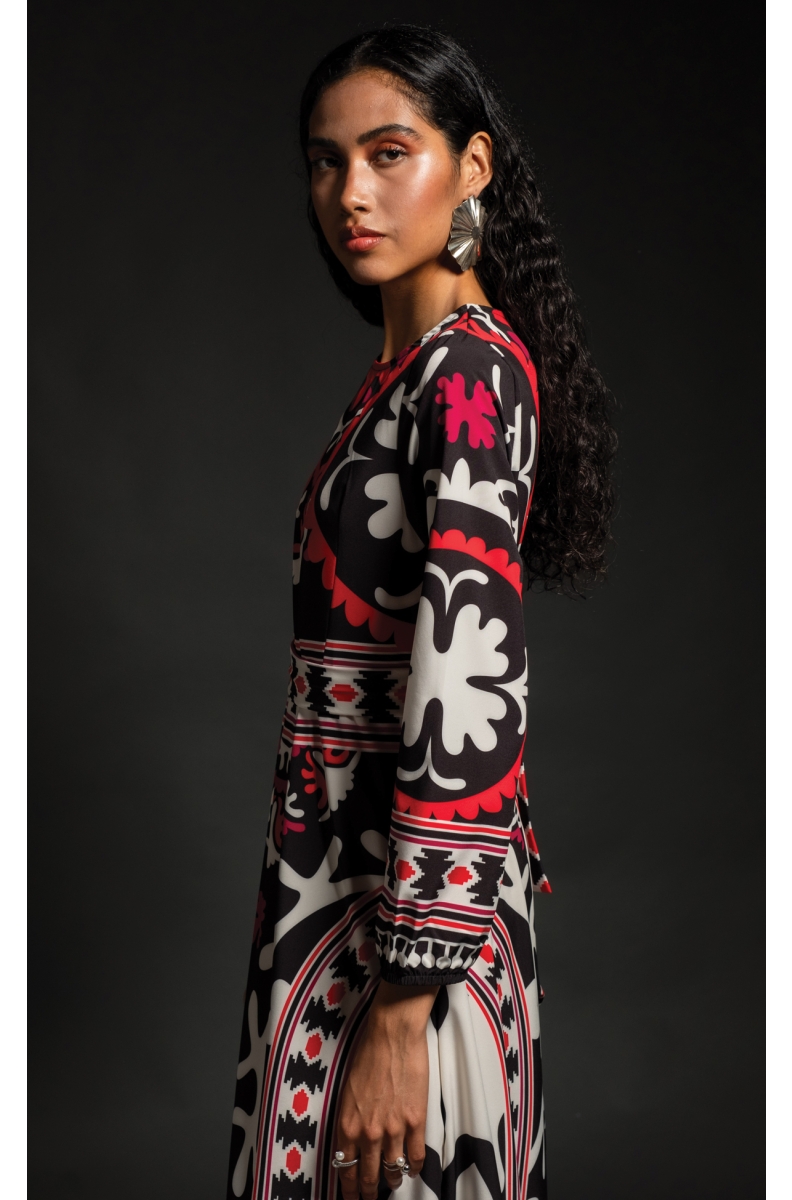 ENIGMA RED LONG DRESS