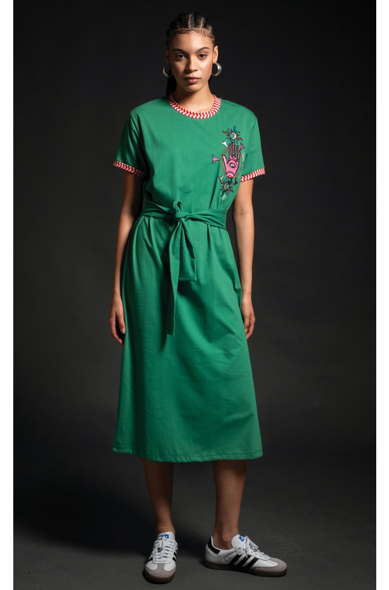 DREAM ΜΑΚΡΥ ΦΟΡΕΜΑ - Cotton with embroidery
