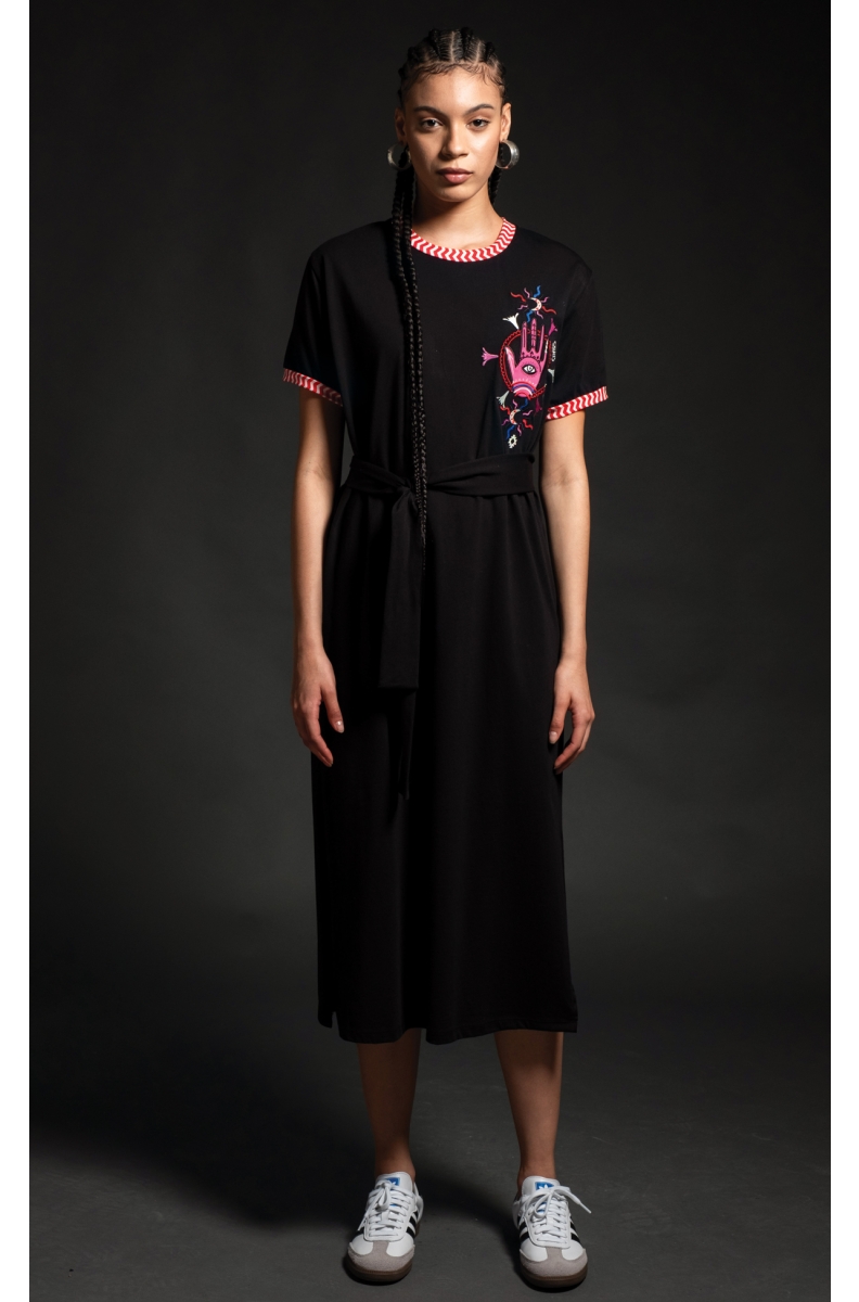 DREAM ΜΑΚΡΥ ΦΟΡΕΜΑ - Cotton with embroidery