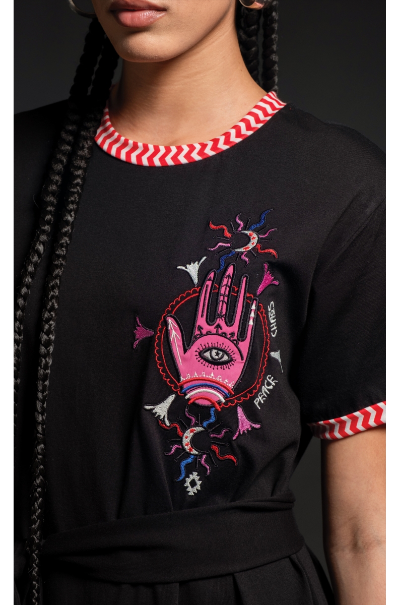 DREAM ΜΑΚΡΥ ΦΟΡΕΜΑ - Cotton with embroidery