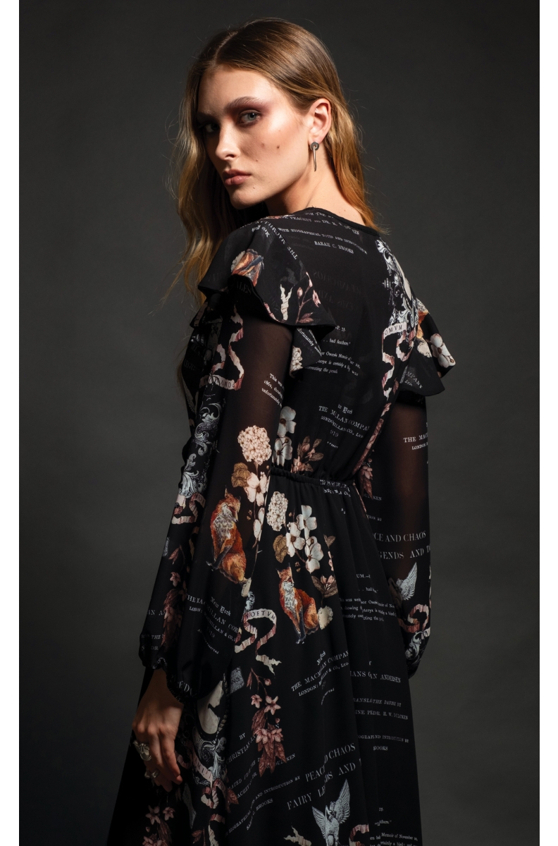 PIXIE LONG DRESS -Transparent