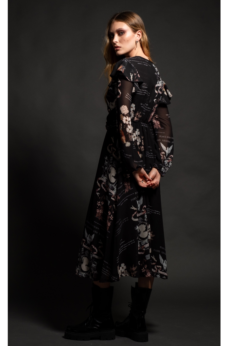 PIXIE LONG DRESS -Transparent