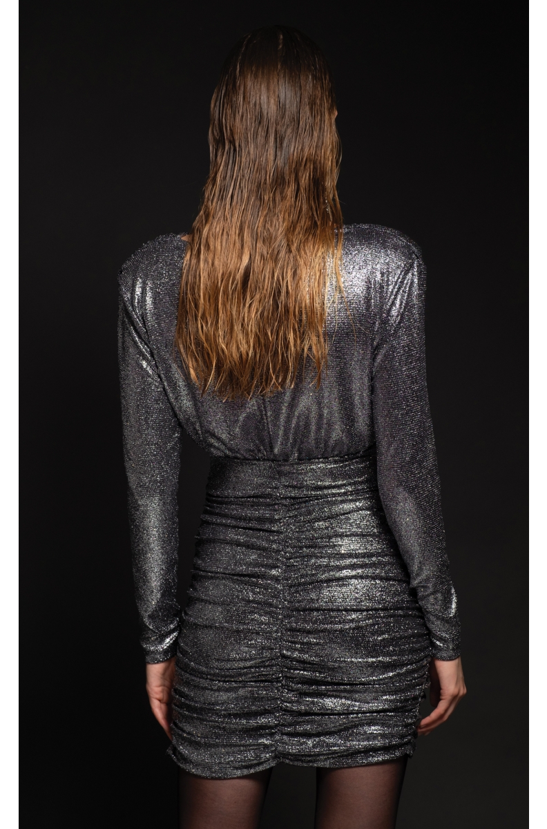 MOONSTONE SHORT DRESS - Silver