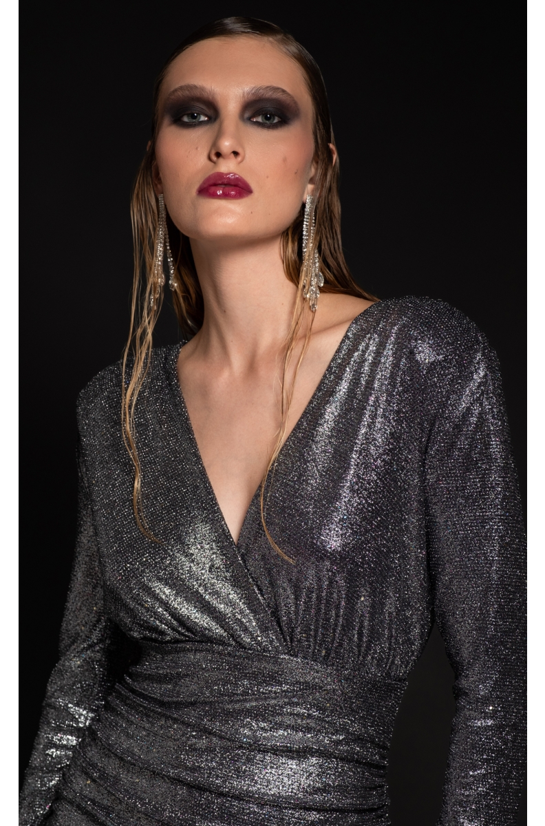 MOONSTONE SHORT DRESS - Silver