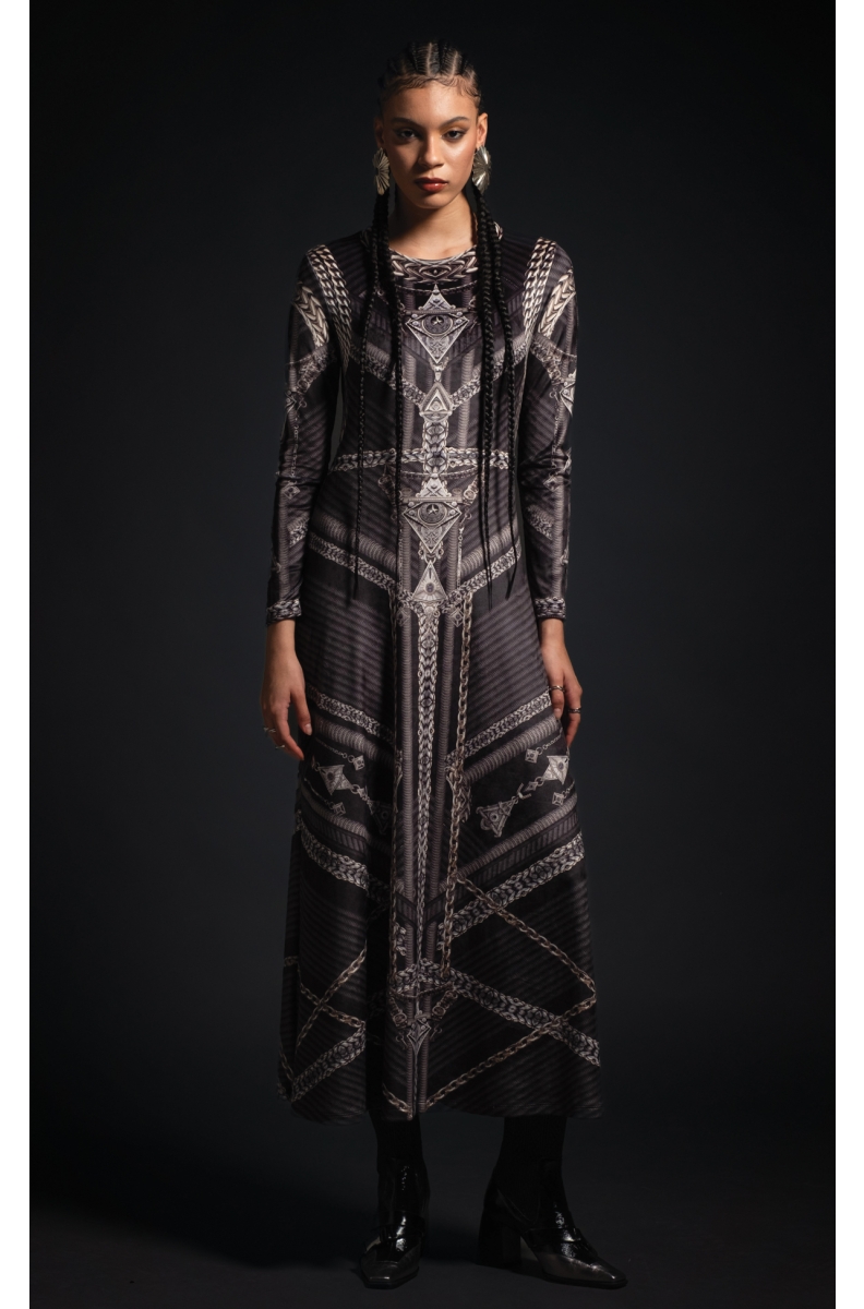 AMULET LONG DRESS - Velvet