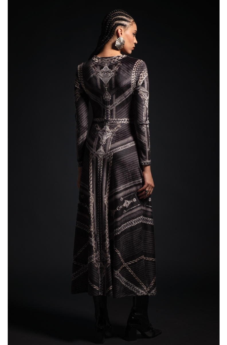 AMULET LONG DRESS - Velvet