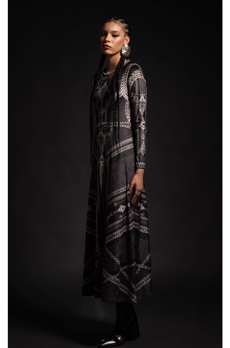 AMULET LONG DRESS - Velvet