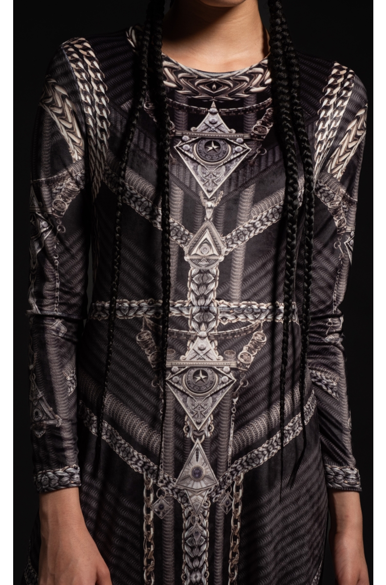 AMULET LONG DRESS - Velvet