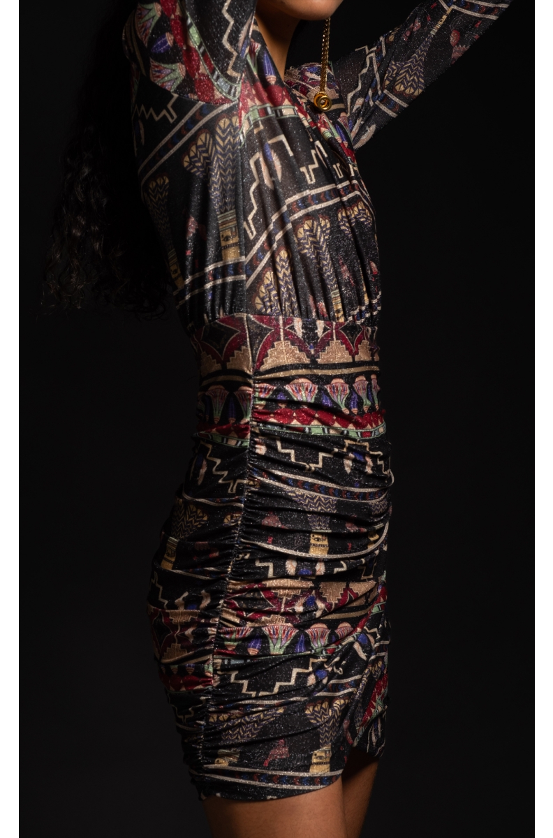 WORSHIP SHORT DRESS - Lurex