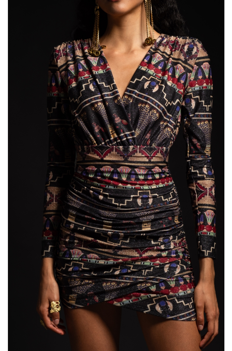 WORSHIP SHORT DRESS - Lurex