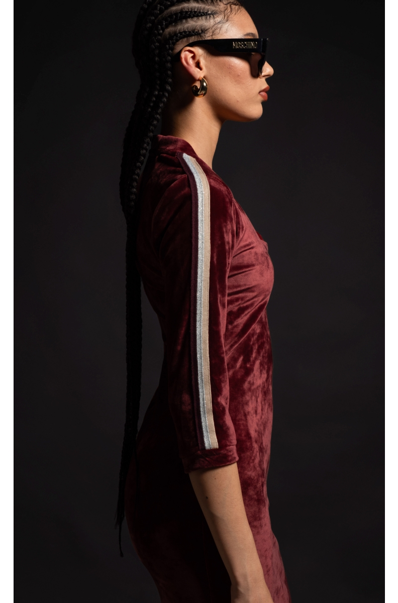 CRIMSON LONG DRESS - Velvet